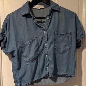 Thread & Supply Lighweight Cambray Crop Shirt